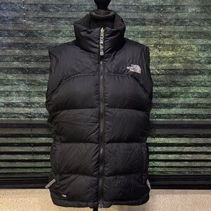 Vintage The‎ North Face Women’s Black 700 Goose Down Fill Nuptse Vest SZ Medium